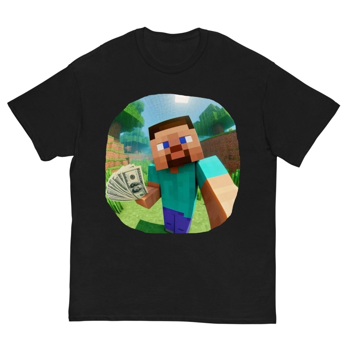 T-Shirt Minecraft Steve - Cop Ta Sape