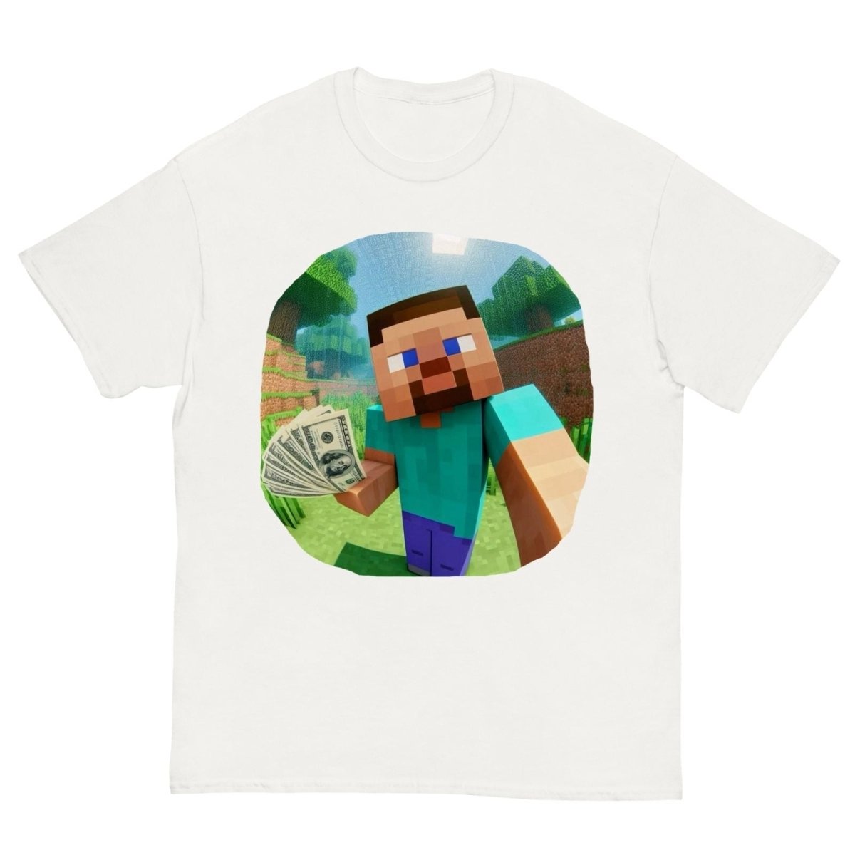 T-Shirt Minecraft Steve - Cop Ta Sape