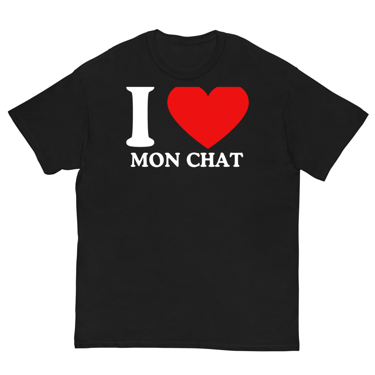 T-Shirt I Love Mon Chat - Cop Ta Sape