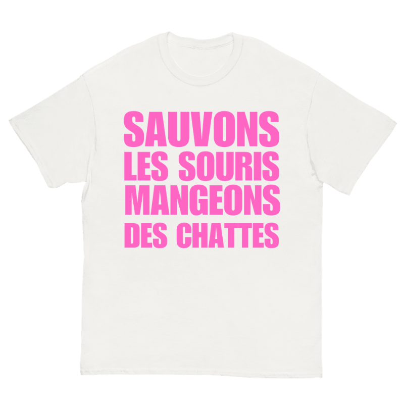T-Shirt Sauvons Les Souris Mangeons Des Chattes - Cop Ta Sape