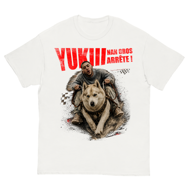 T-shirt de la trend Yuki nan gros de Michou porté, coupe unisexe